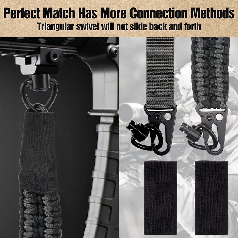 VVAAGG 2 Point QD Sling Adjustable 550 Paracord Sling with Metal Hook and QD Sling Swivels for Hunting - Image 5